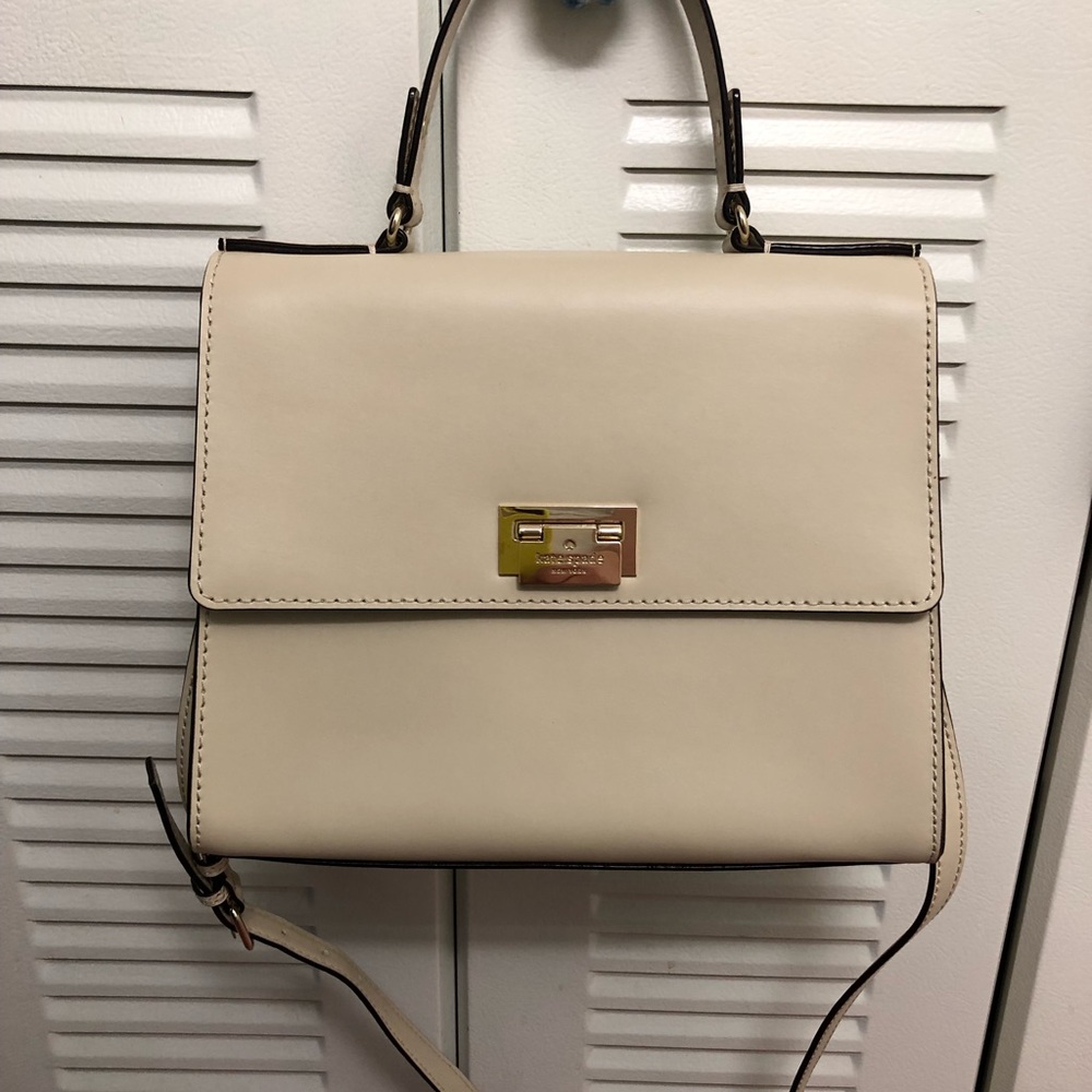 Kate Spade Cream Top Handle Crossbody Bag